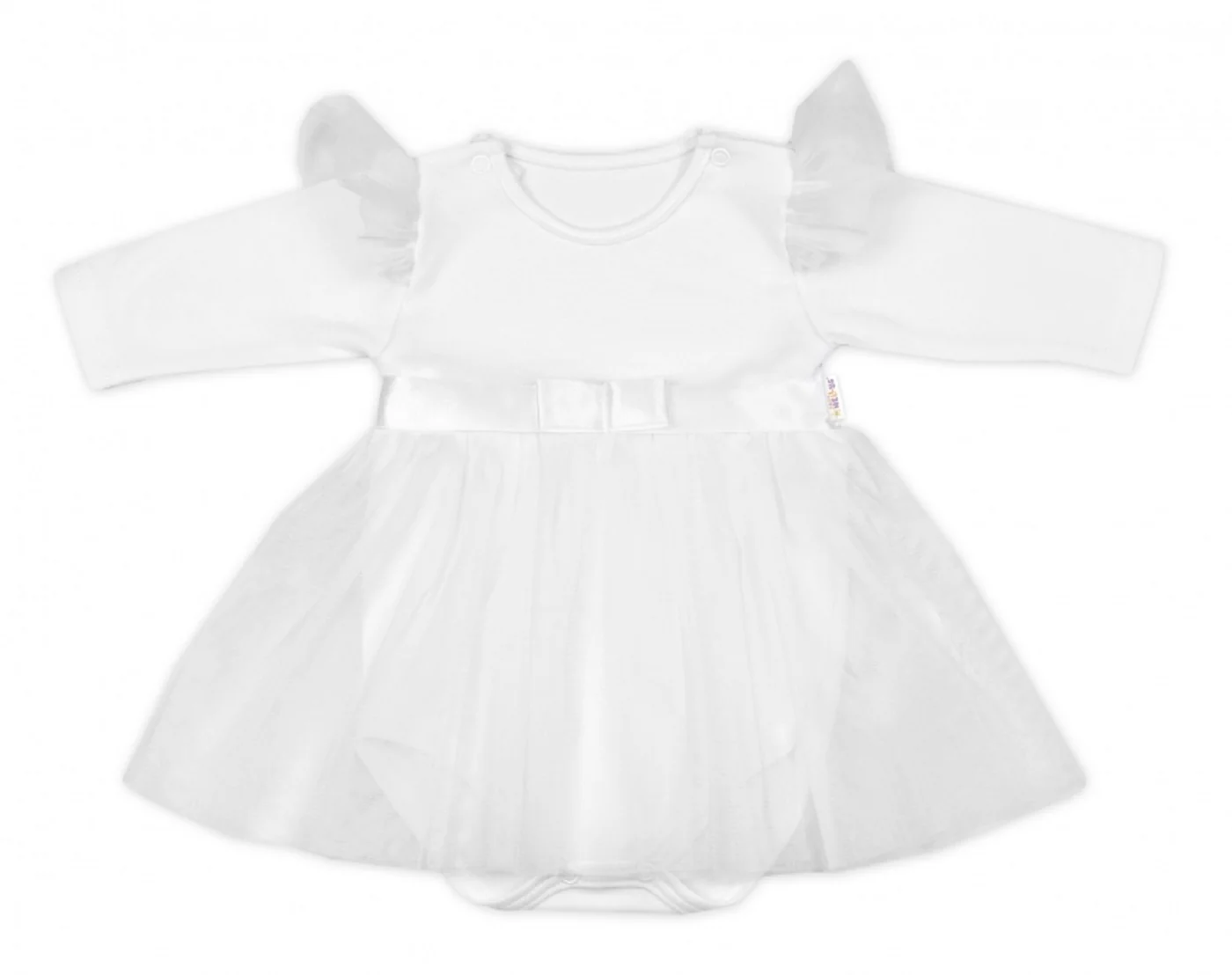 Baby Nellys Luxusní 4D slavnostní sada oblečení pro miminko Girl - bílá