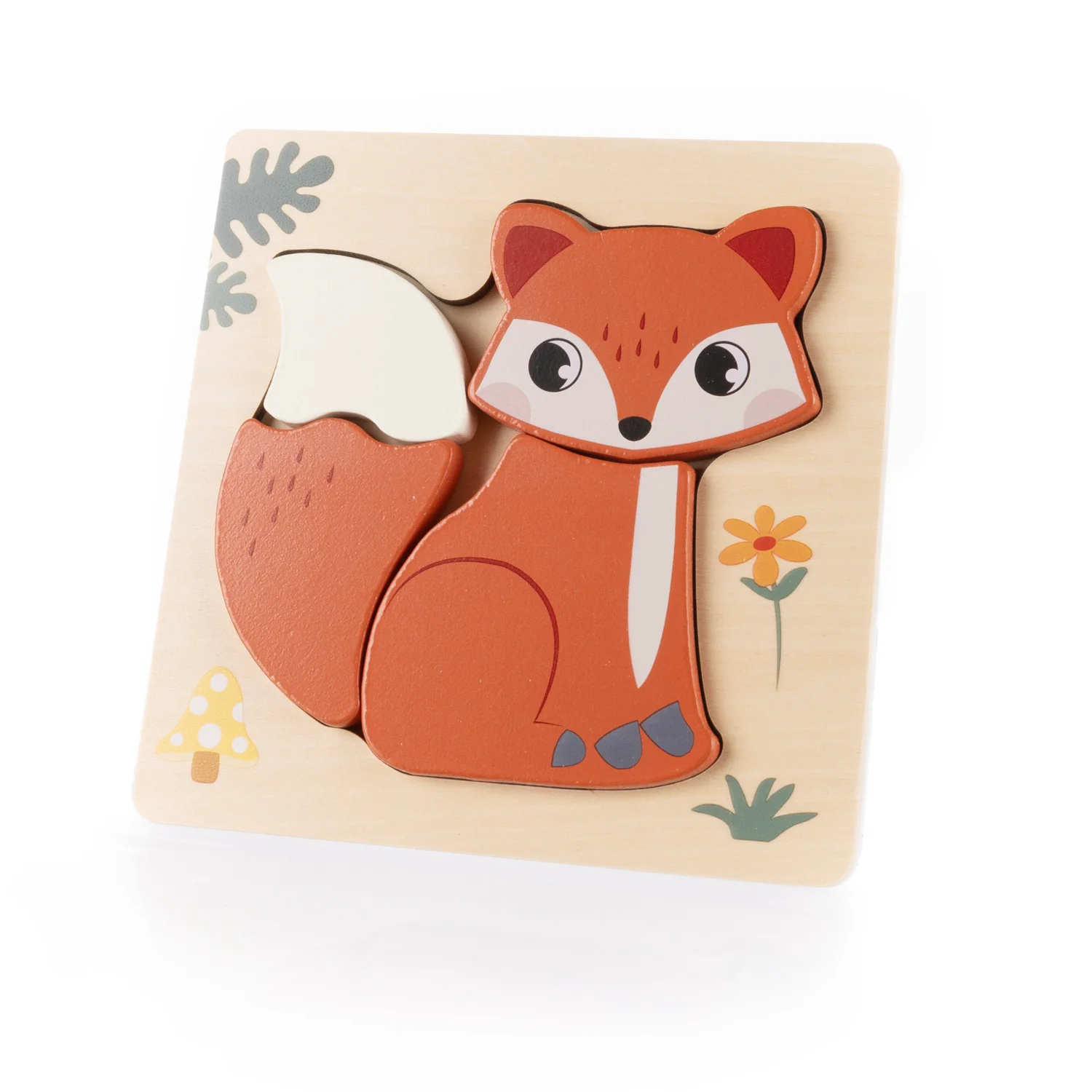 Zopa Dřevěné puzzle malé, Fox 4