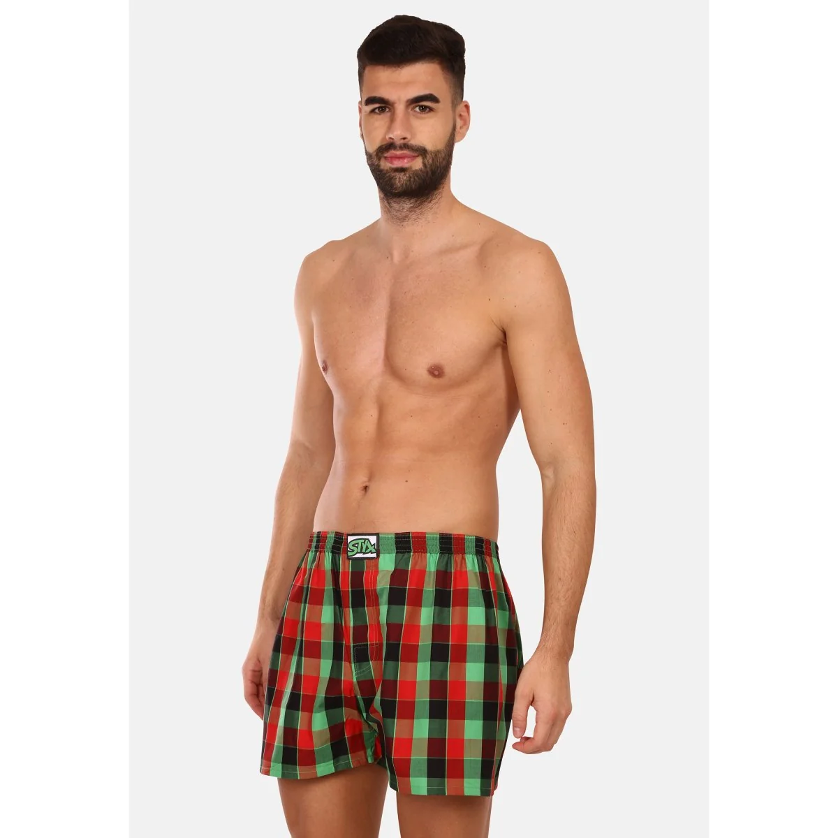 Styx Pánské trenky klasická guma vícebarevné (A938) XL