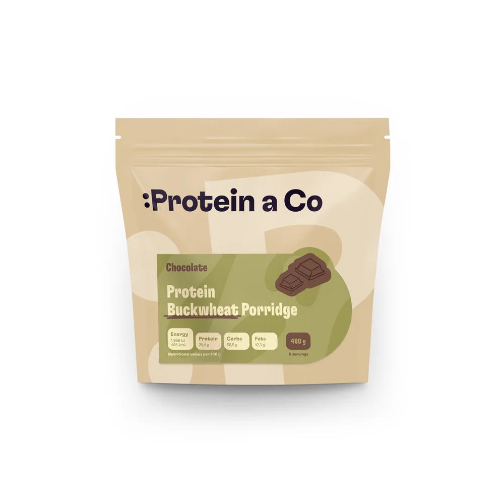 Protein a Co Proteinová pohanková kaše 480 g Čokoláda