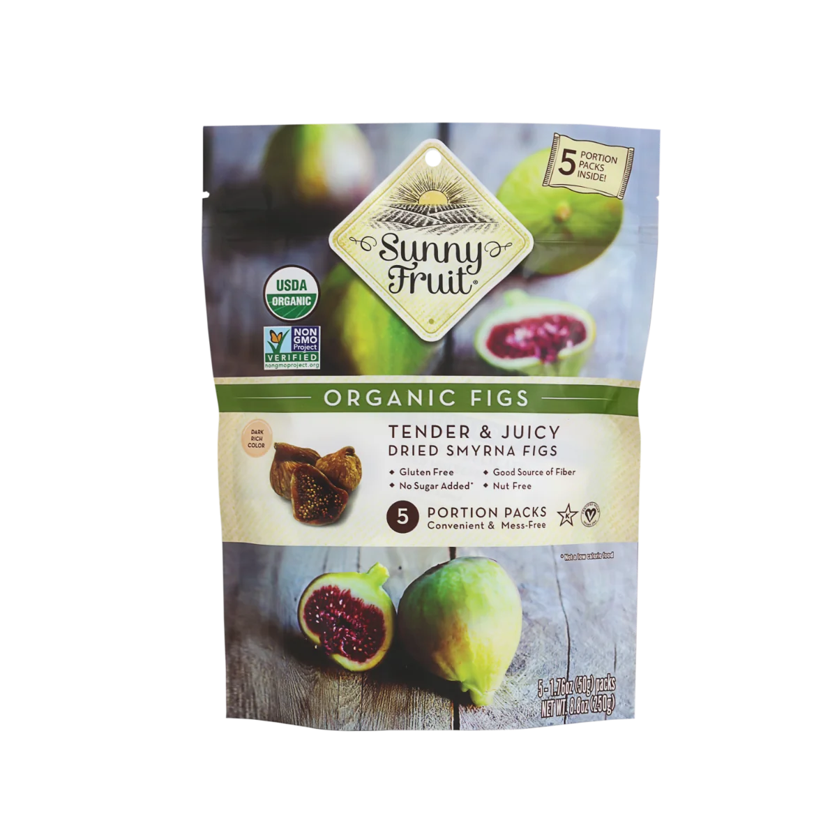Sunny Fruit BIO Fíky sušené na slunci 5x50 g