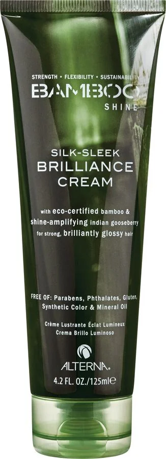 Alterna Bamboo Shine Silk Sleek Brilliance Cream výživný krém pro lesk vlasů 125 ml