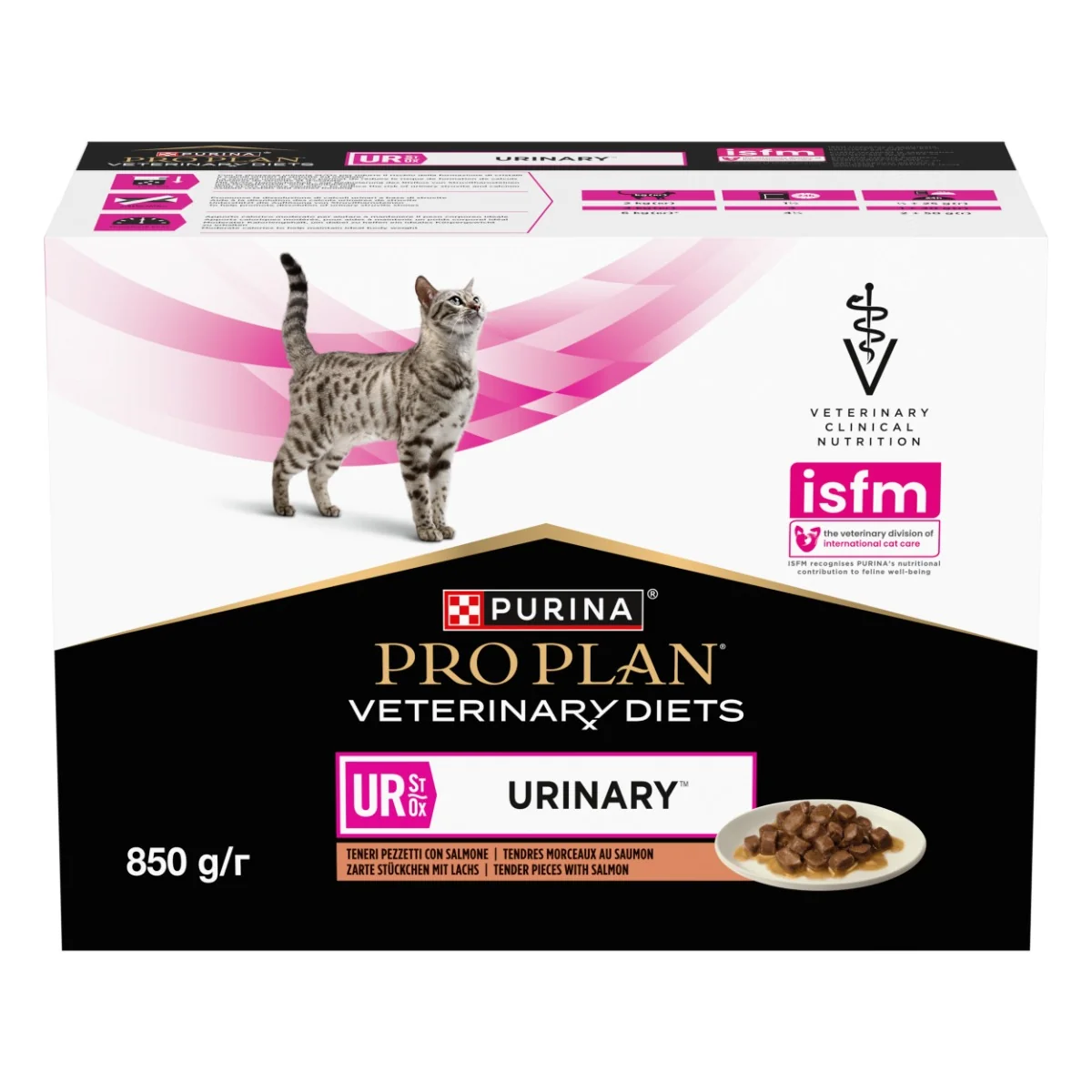 Purina Pro Plan Veterinární diety UR Urinary kapsičky pro kočky losos 10x85 g