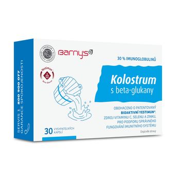 Barny´s Kolostrum s beta-glukany 30 kapslí