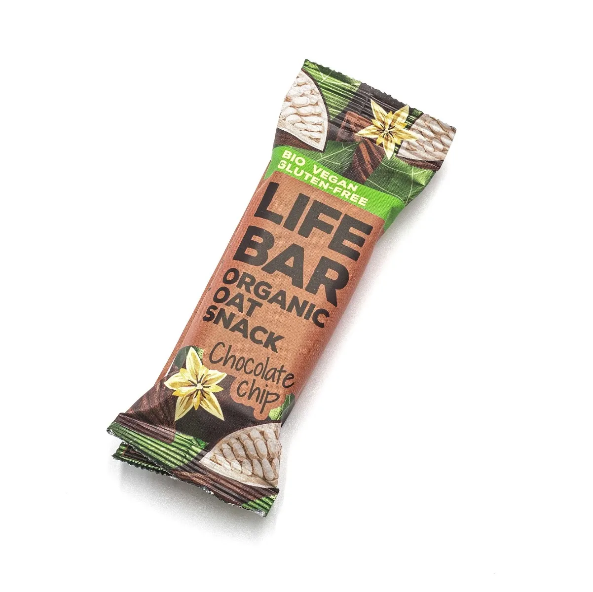 LifeFood Lifebar Oat Snack s kousky čokolády BIO