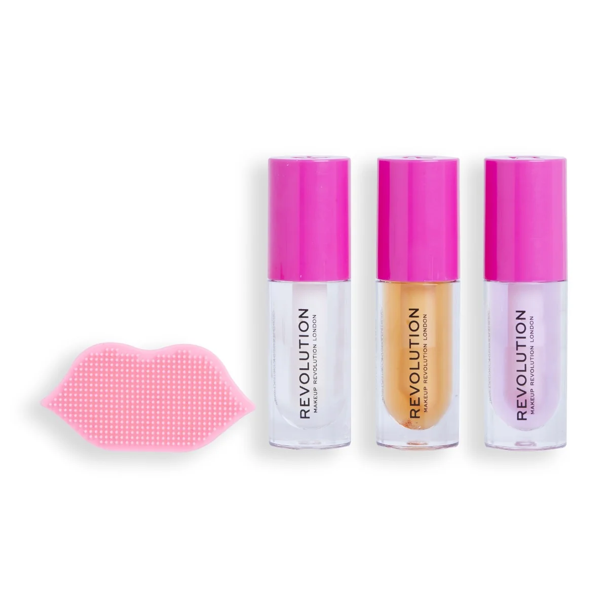 Makeup Revolution Kiss & Go Glaze Lip Care dárková sada 13,5 ml