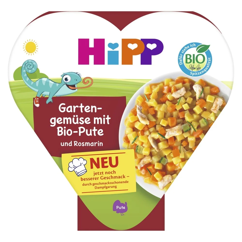 Hipp BIO Zelenina ze zahrádky s krůtím masem a rozmarýnem 250 g