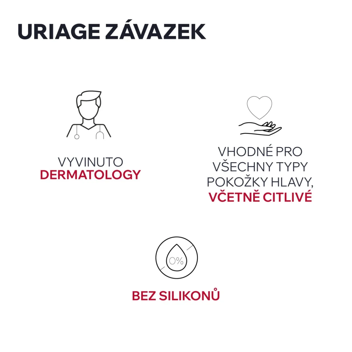 Uriage AP Hair Objemový šampon 200 ml