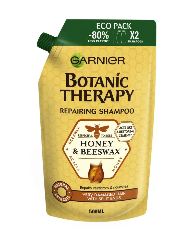 Garnier Botanic Therapy Honey & Propolis šampon náhradní náplň v ekologickém balení 500 ml