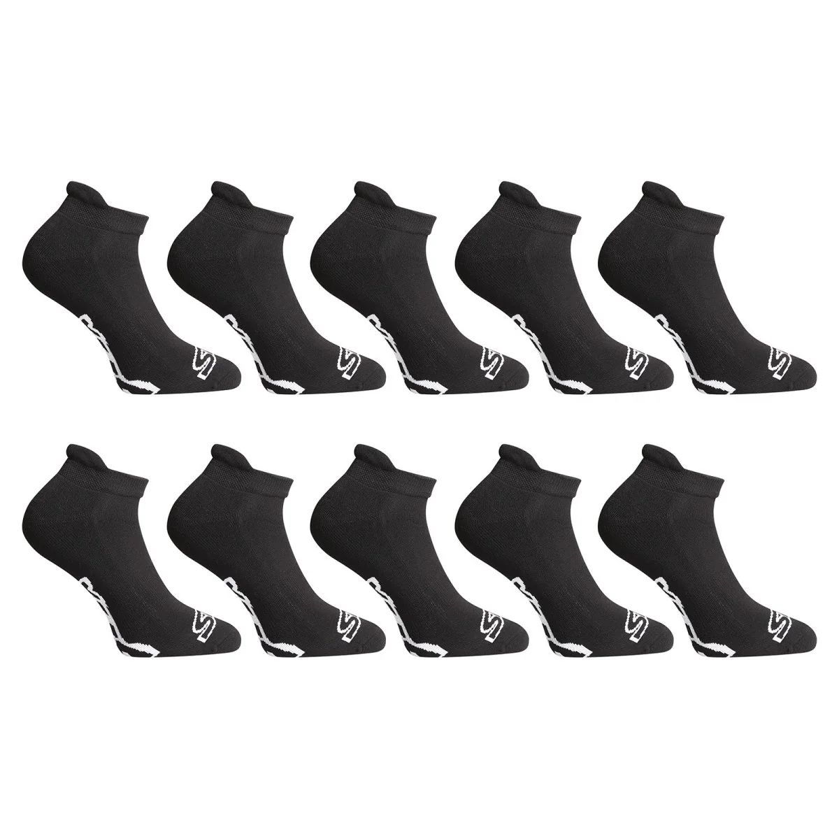 Styx 10PACK ponožky nízké černé (10HN960) XL