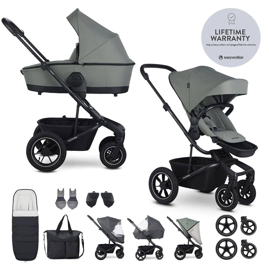 Easywalker Kočárek kombinovaný Harvey⁵ Agave Green XXL AIR