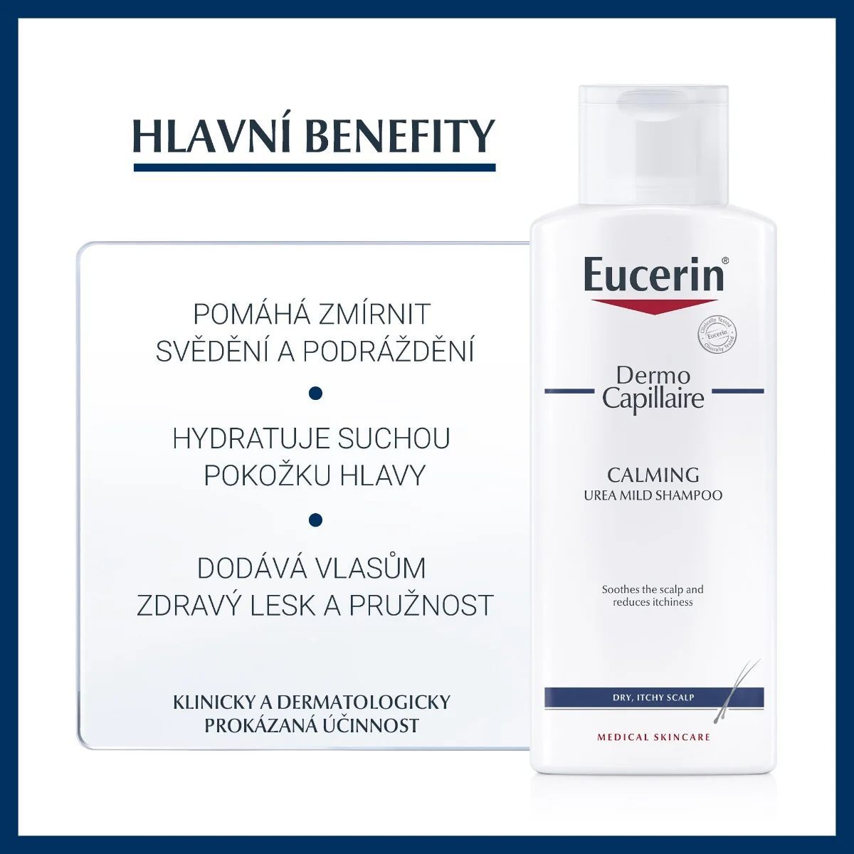 Eucerin DermoCapillaire 5% UREA Šampon na vlasy pro suchou pokožku hlavy 250 ml