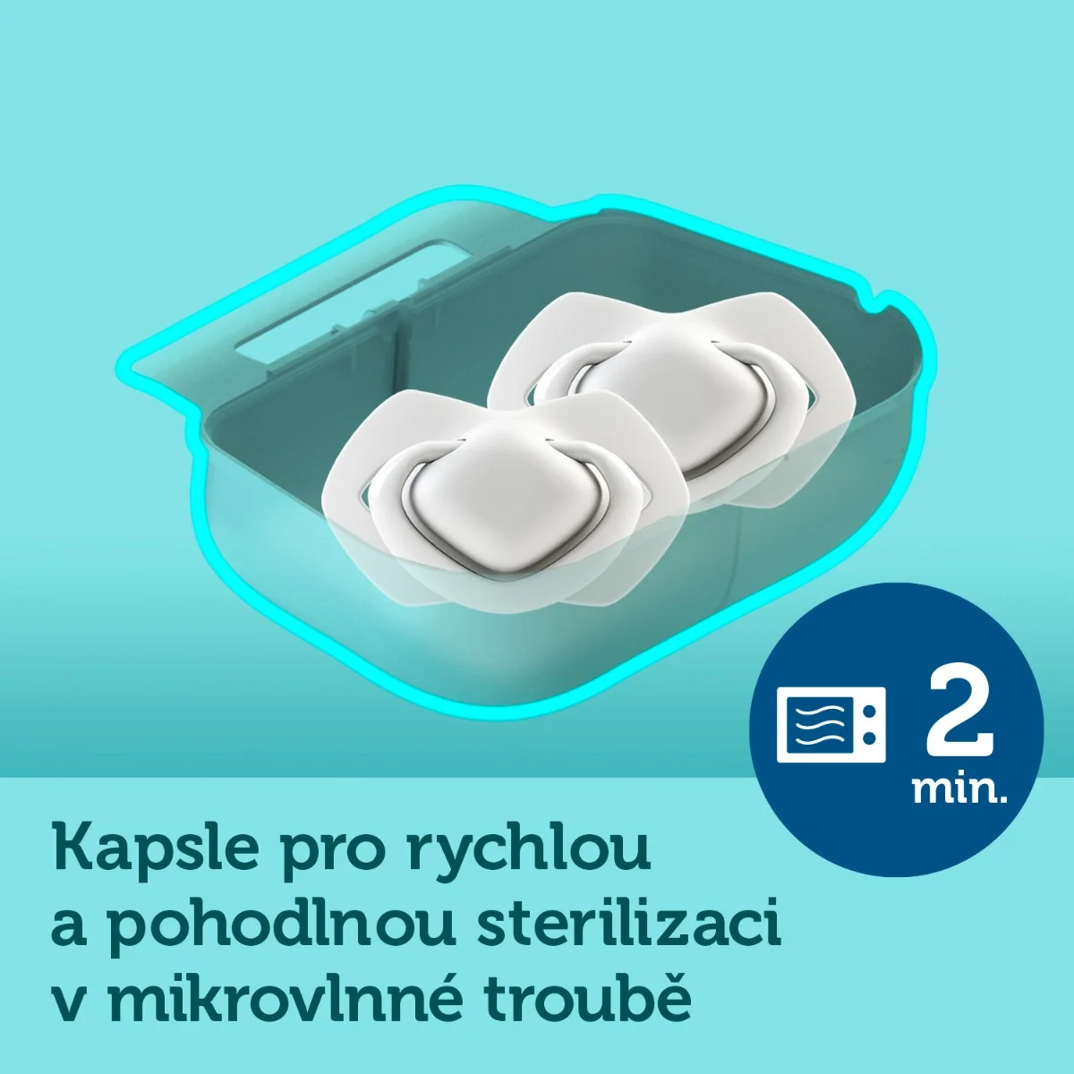 Canpol babies Set symetrických silikonových dudlíků 6-18m SLEEPY KOALA 2 ks modrý