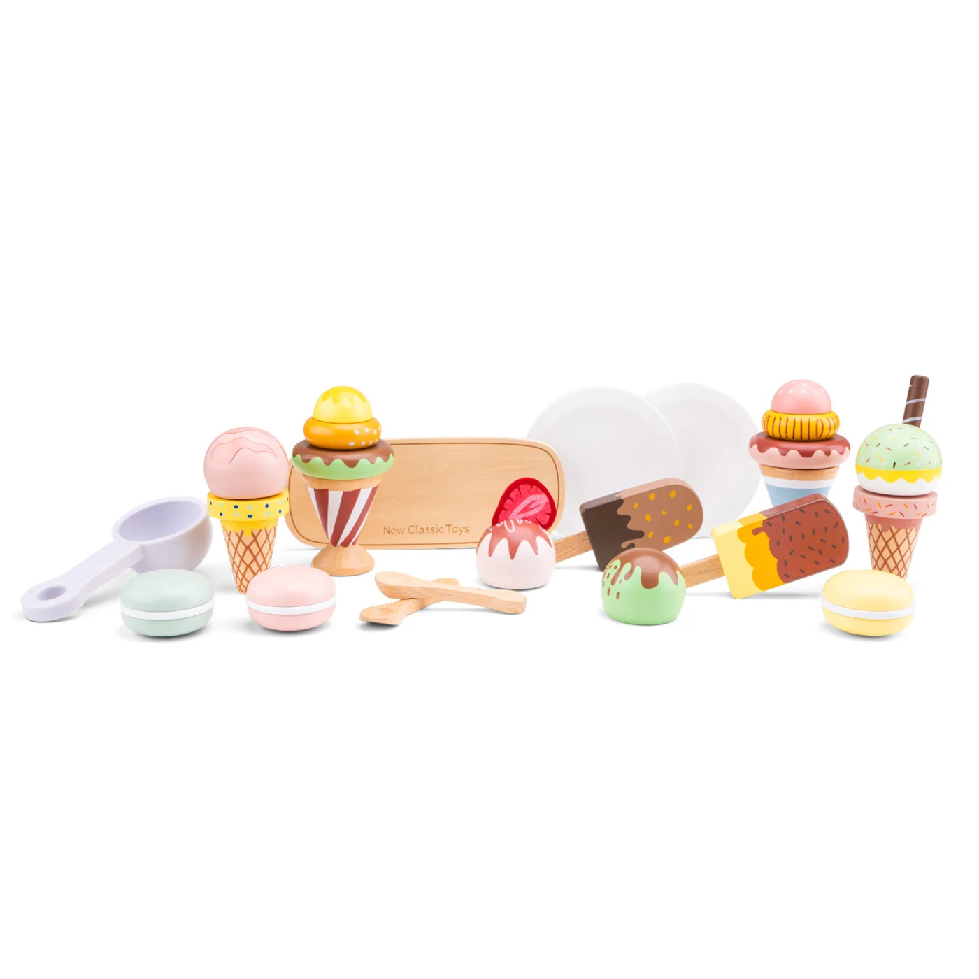 New Classic Toys Sada dřevěných mražených sladkostí - 25 ks
