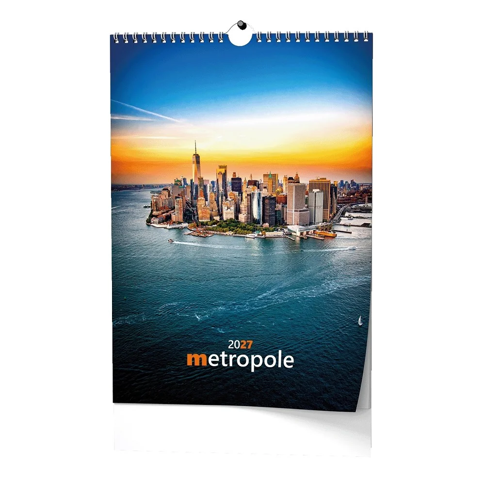 Baloušek Nástěnný kalendář Metropole 2027 32 × 45 cm