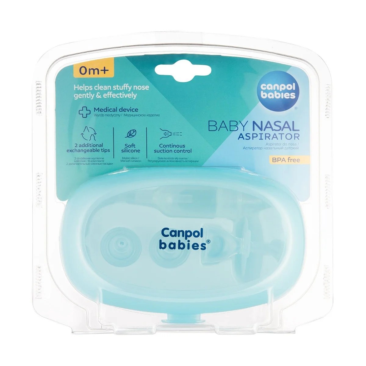 Canpol babies Nosní odsávačka s hadičkou v pouzdru