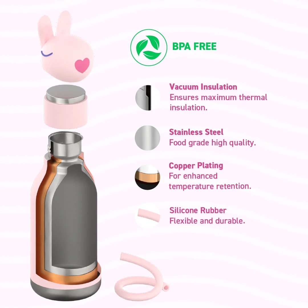 ASOBU Bestie Bottles láhev na pití žirafa Dětská termoska