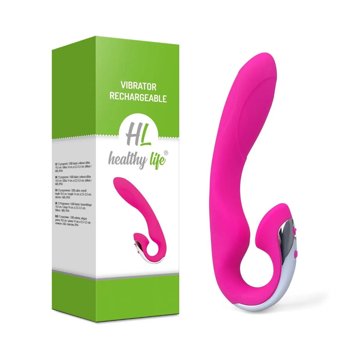 Healthy life Vibrator Rechargeable pink rose 0601570616 