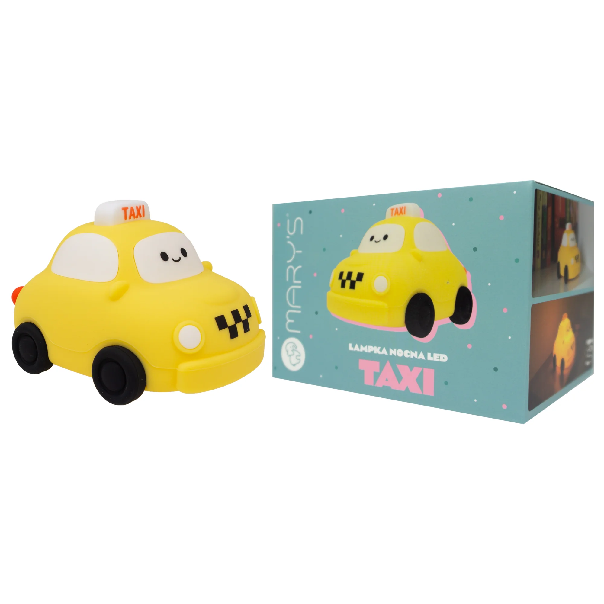 MARY’S LED silikonová noční lampička stmívatelná, dotyková - Taxi
