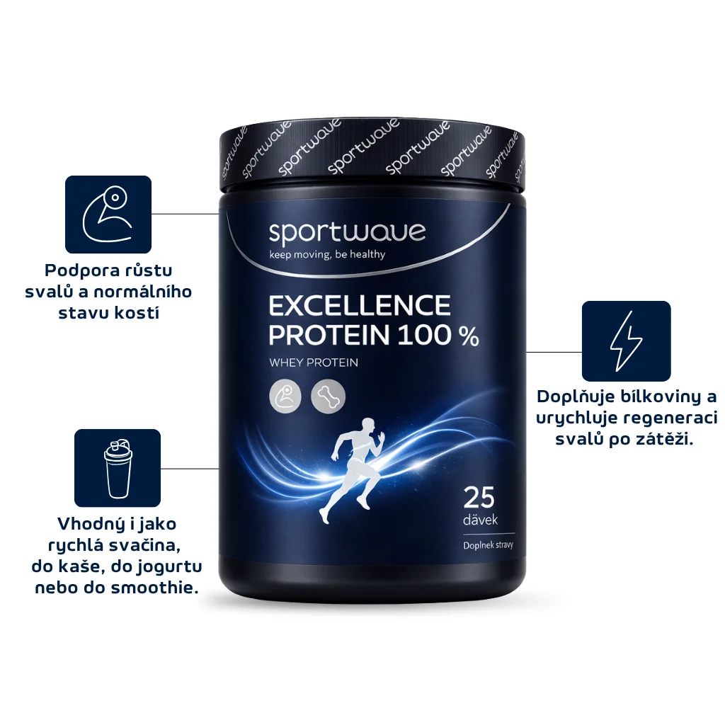 Sport Wave 100% Whey Ultra Protein 750g - vanilka