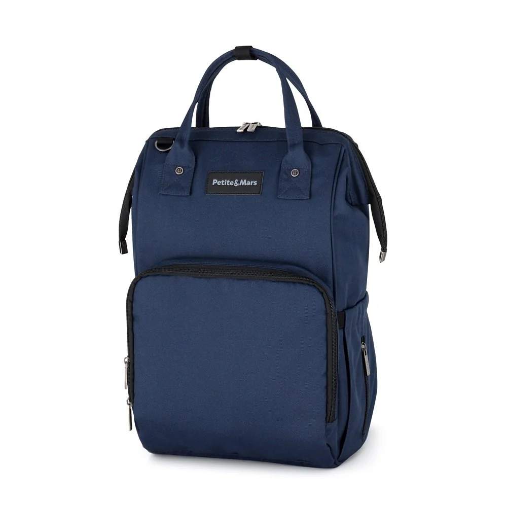 Petite&Mars Batoh přebalovací na kočárek Jackob Dark Blue