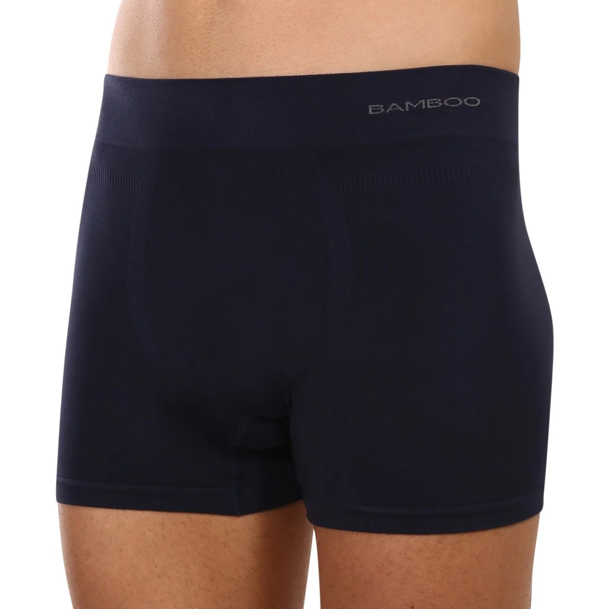 Gino Pánské boxerky bezešvé bambusové modré (54005) XL