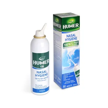 Humer Hygiena nosu pro dospělé 100% mořská voda 150 ml