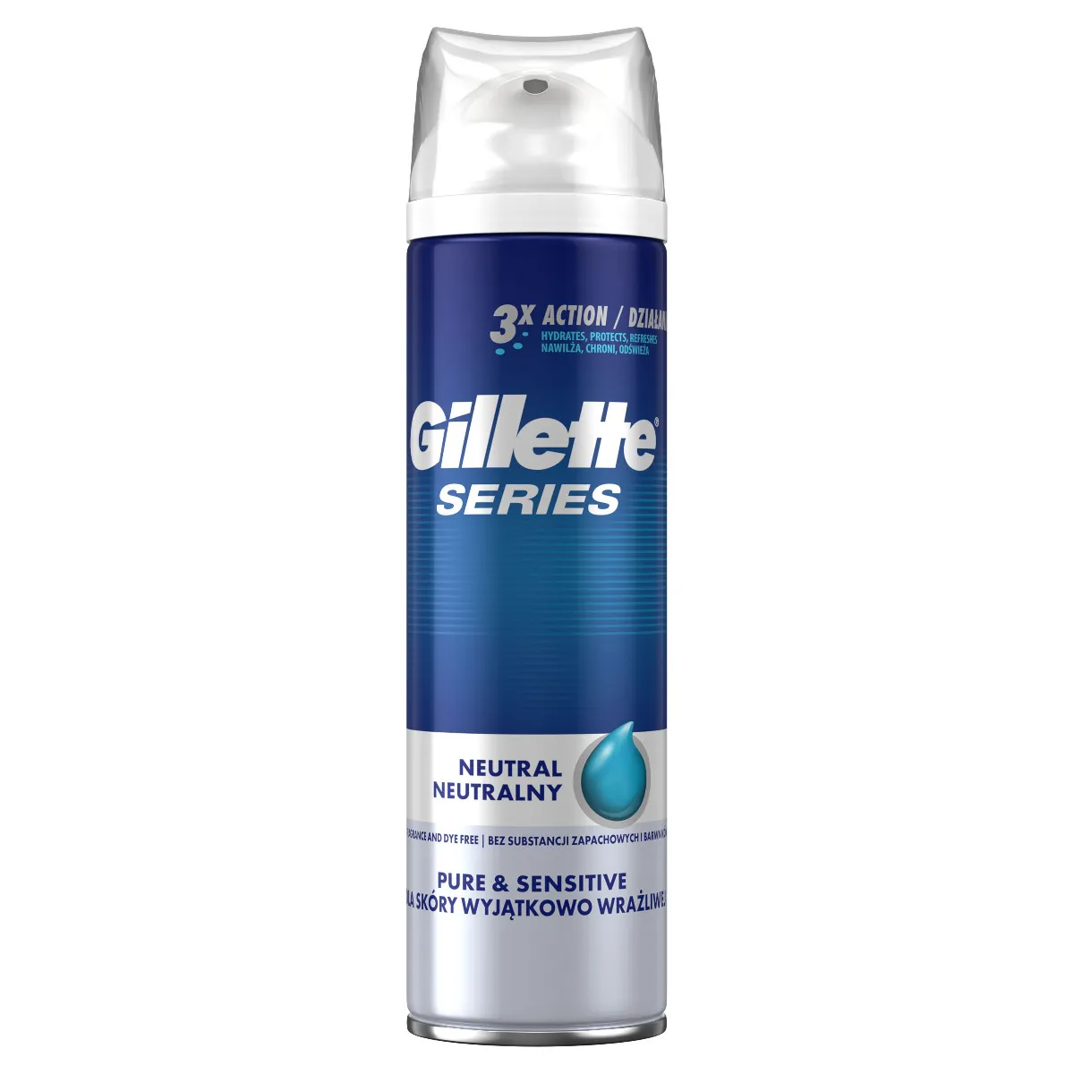 Gillette Series Pure & Sensitive pánský gel na holení 200 ml