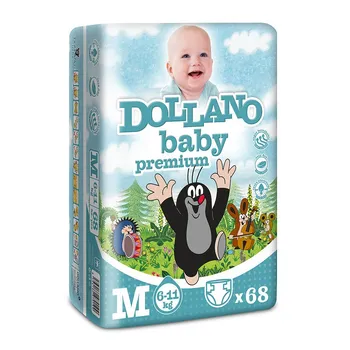 DOLLANO baby premium M 6-11kg 68ks 