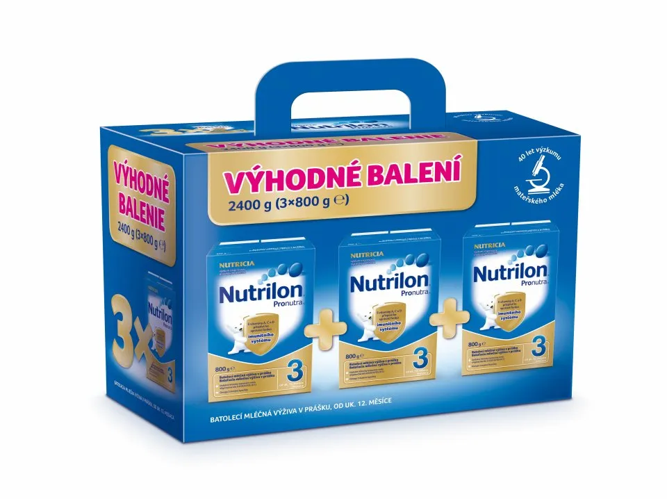 Nutrilon Pronutra 3 výhodné balení 3x800 g