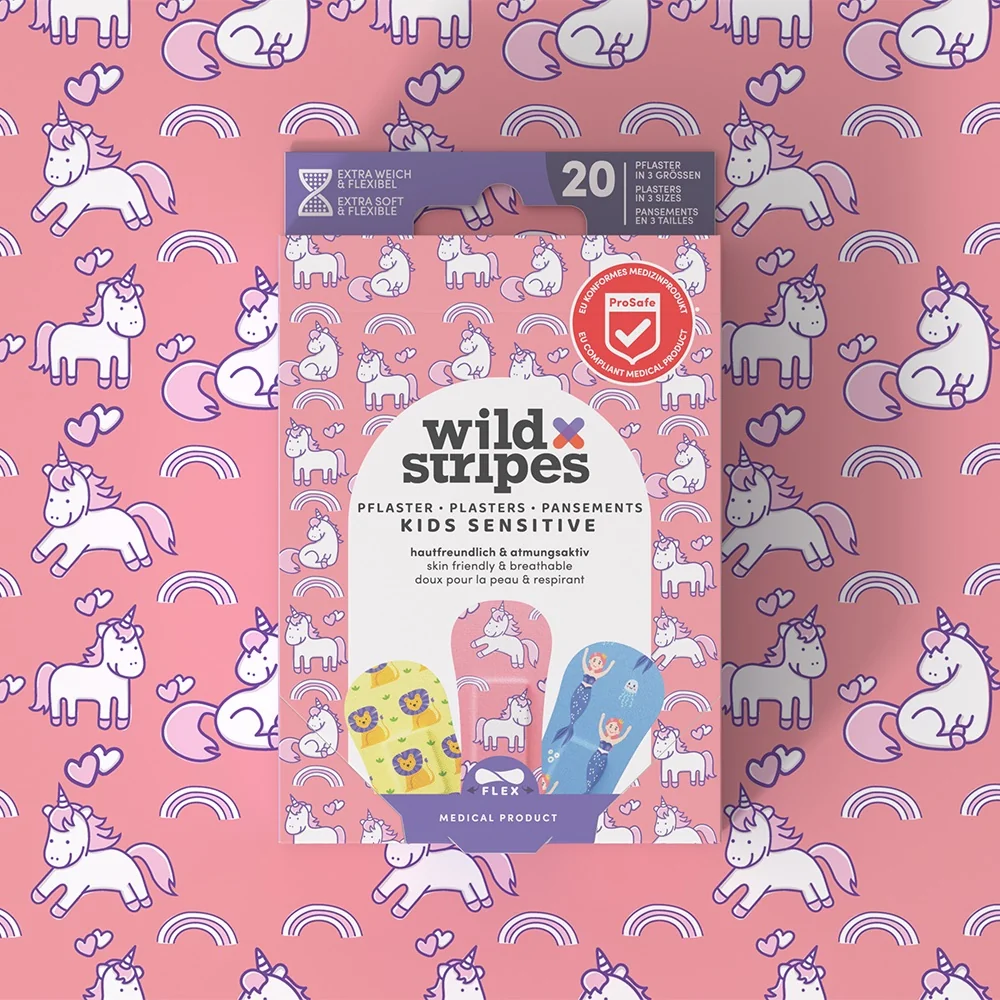 Wild Stripes Kids Sensitive Fantasy náplasti 20 ks