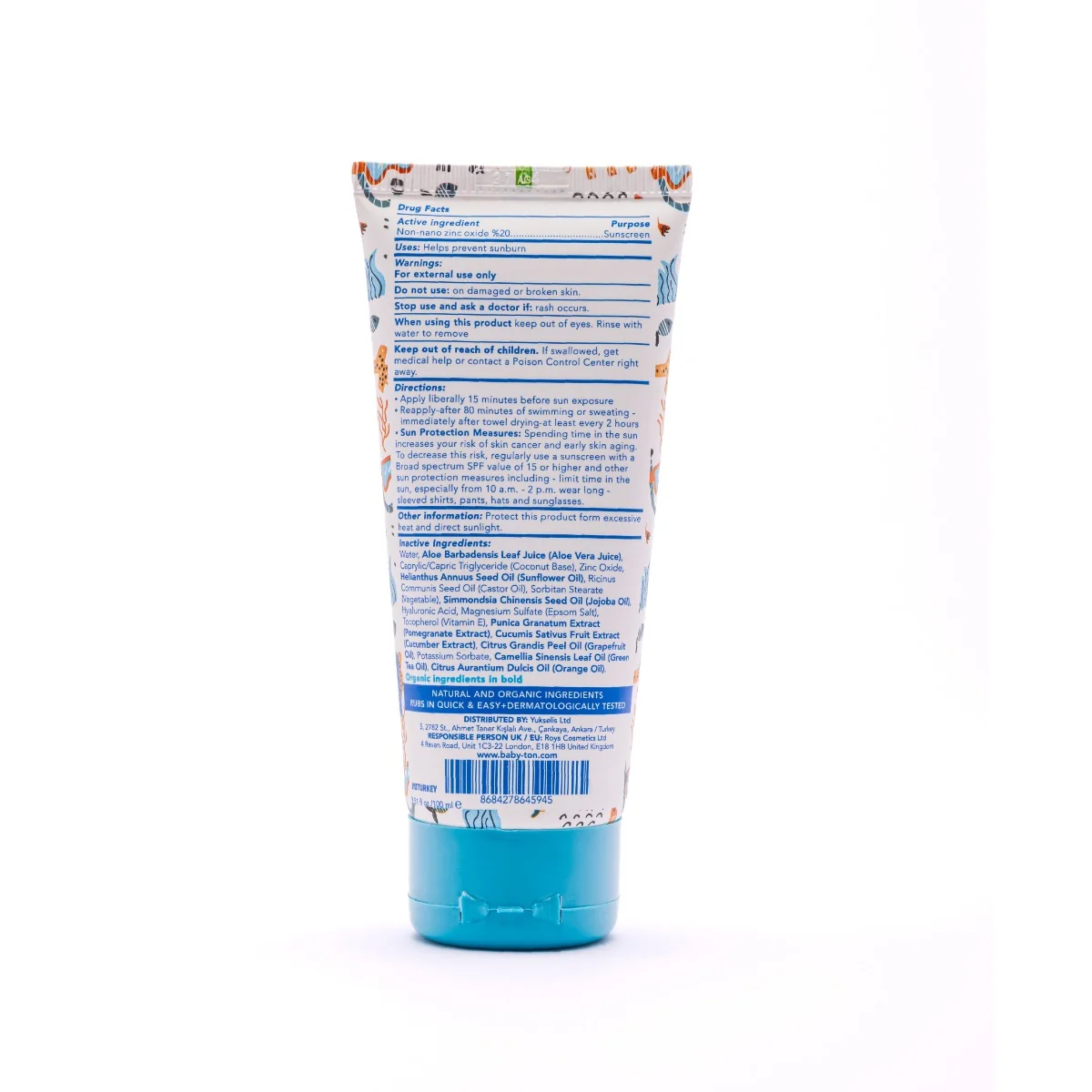 Babyton Přírodní opalovací krém Sport SPF30 100 ml