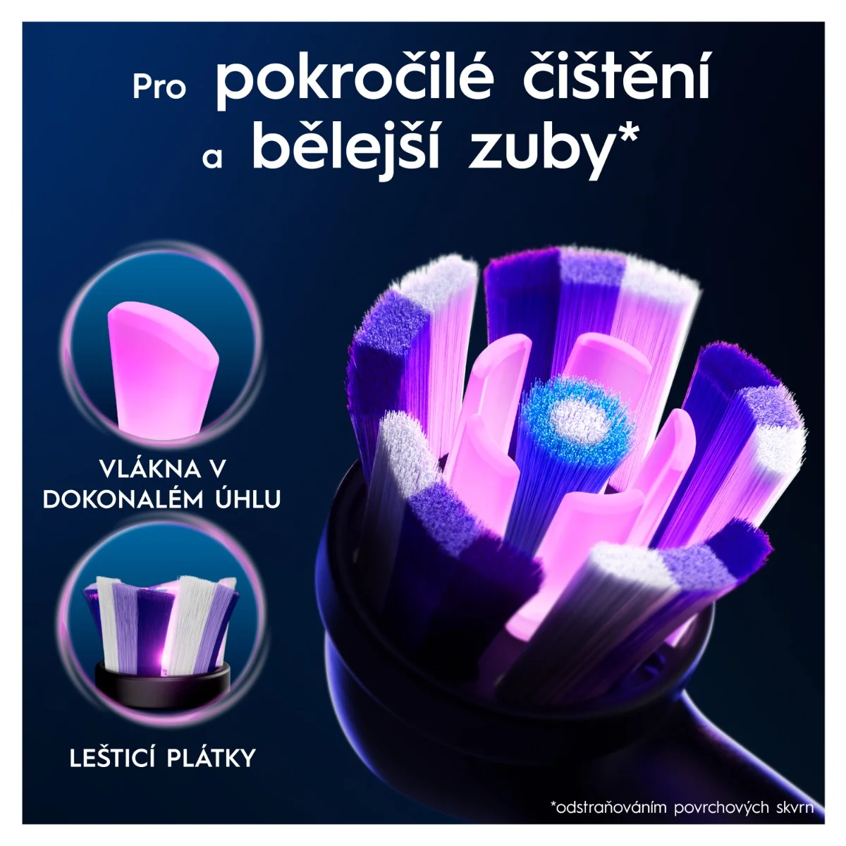 Oral-B iO Series Radiant White kartáčkové hlavy 4 ks černé