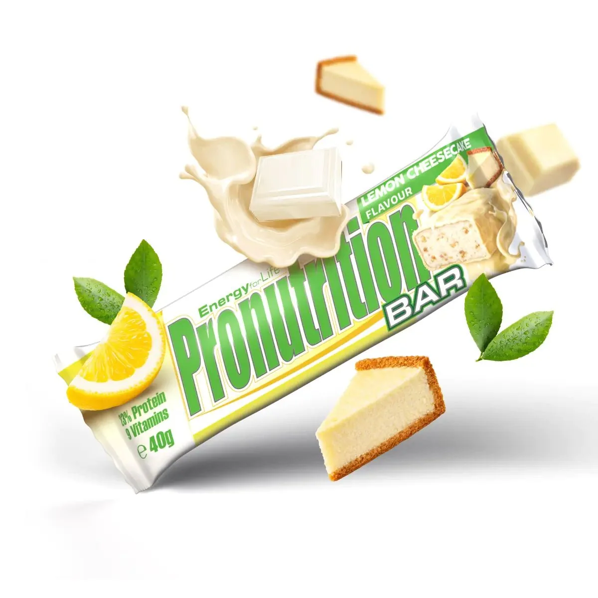 Pro Nutrition Pronutrition Bar 12 x 40 g - lemon Cheesecake