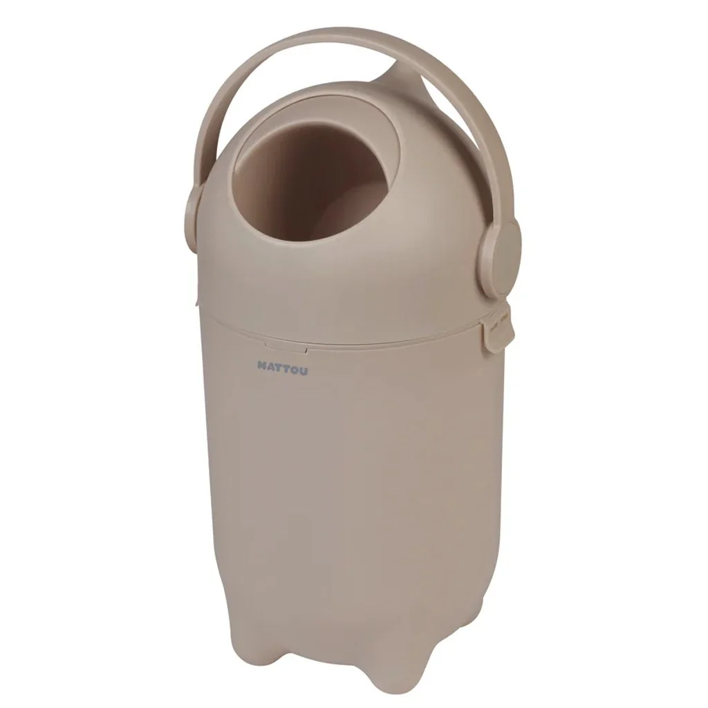 Nattou Koš na pleny Dropy Taupe 27 cm, 20l