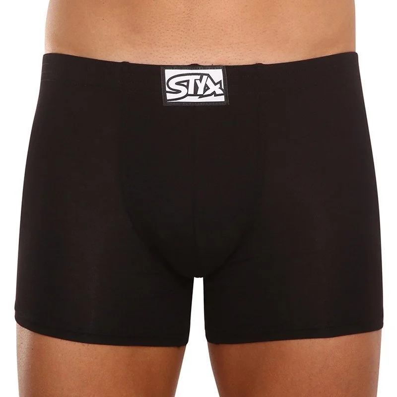 Styx 3PACK pánské boxerky long klasická guma vícebarevné (3F96019) XXL