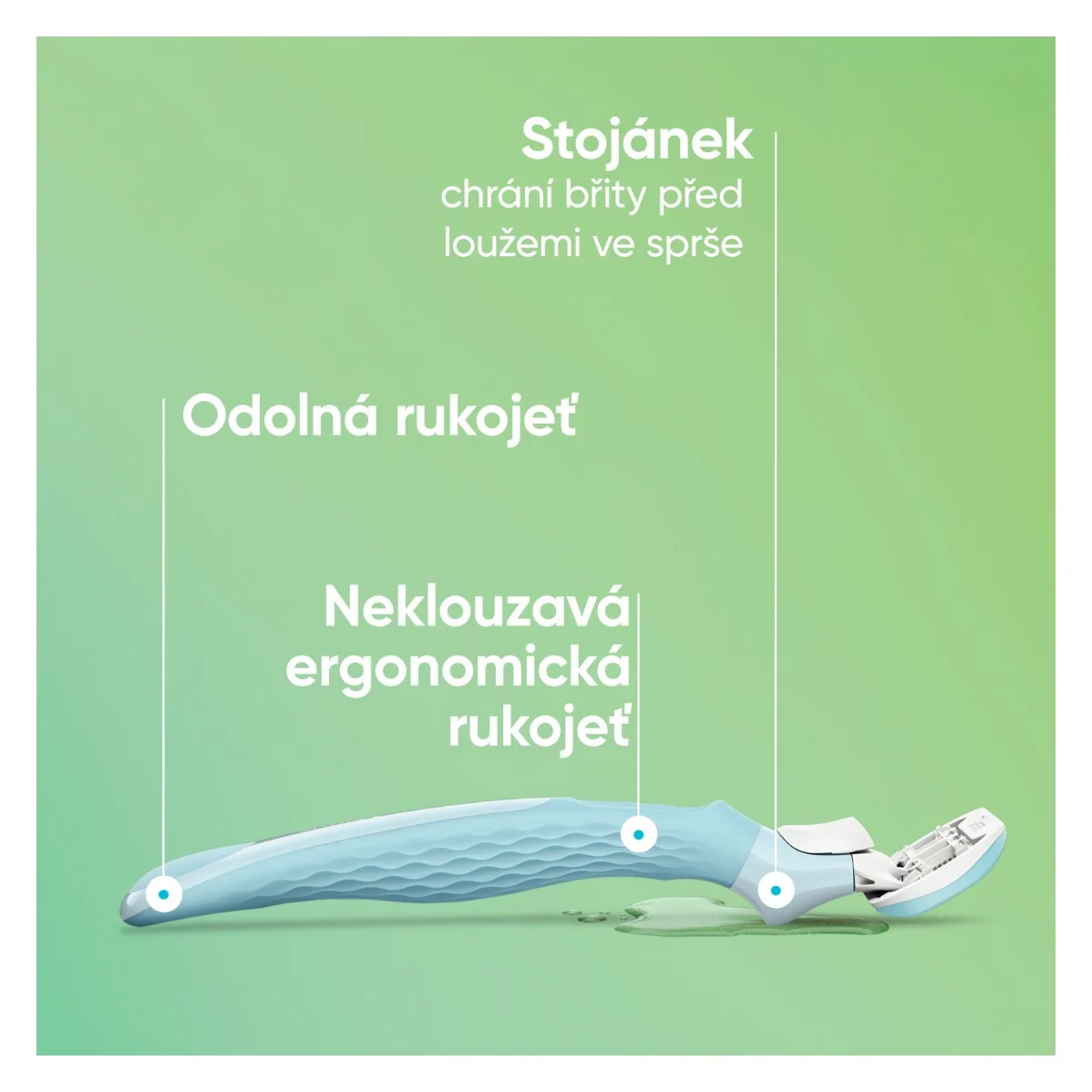 Gillette Venus Extra Smooth holicí strojek + holicí hlavice a nástěnný držáček 4 ks