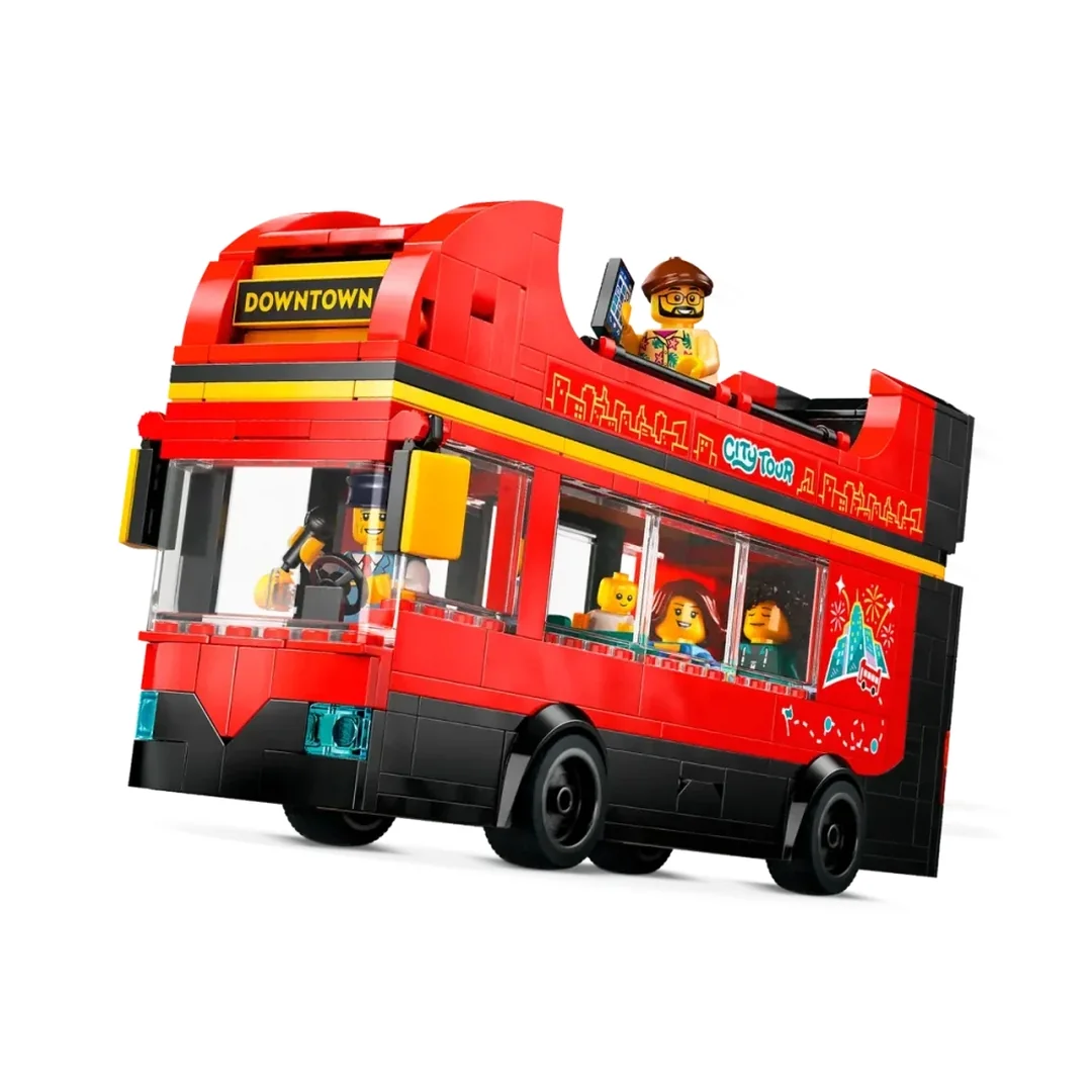 LEGO® City 60407 Červený dvoupodlažní vyhlídkový autobus