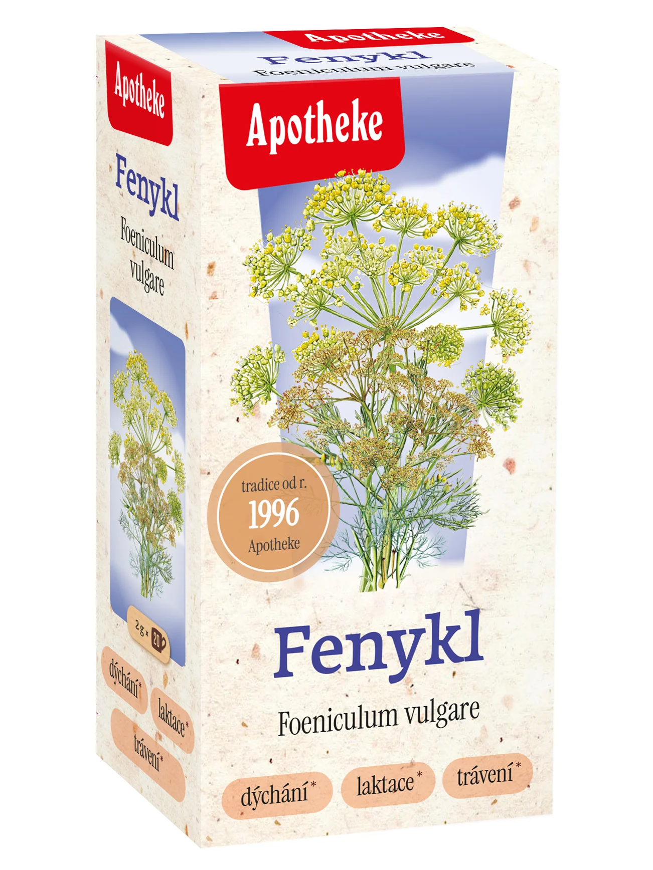 Apotheke Fenykl obecný čaj nálevové sáčky 20x2 g