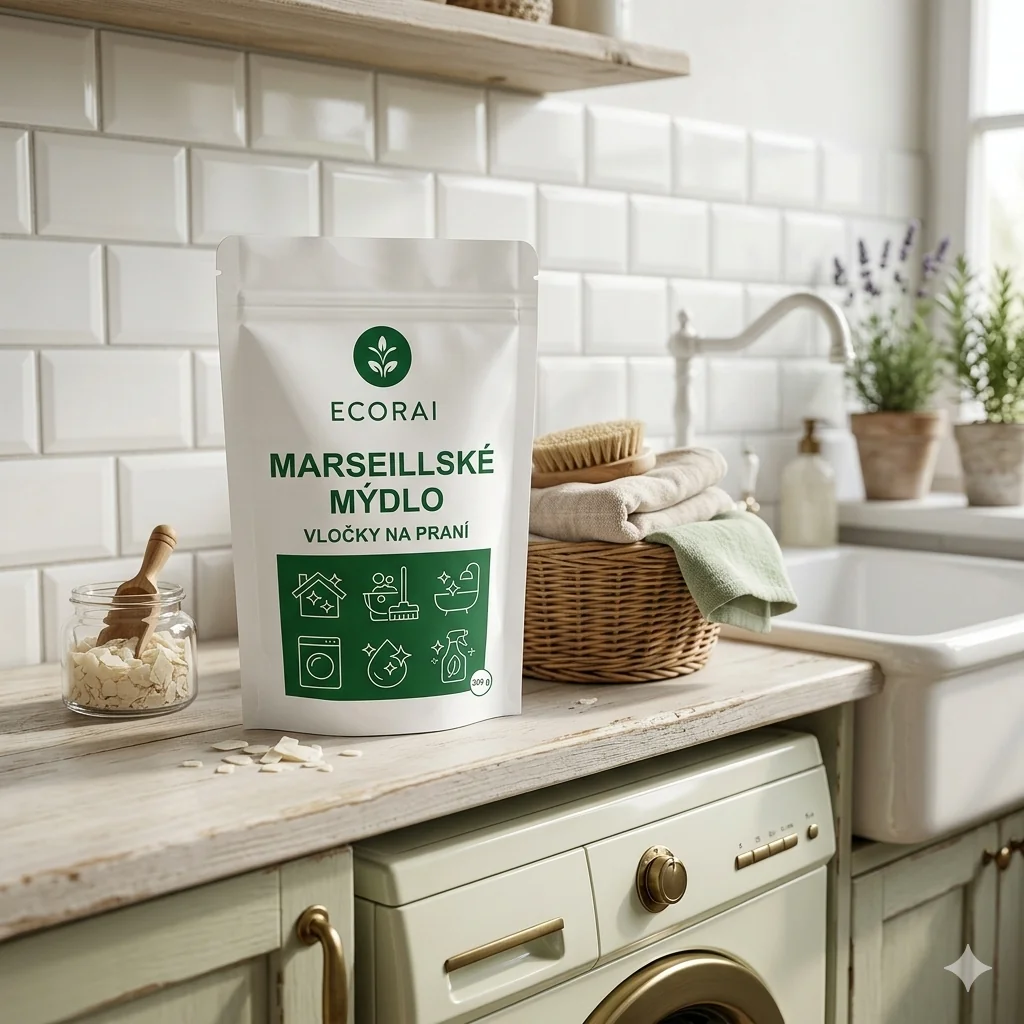 Ecorai Marseillské mýdlo, vločky na praní, originál 700 g