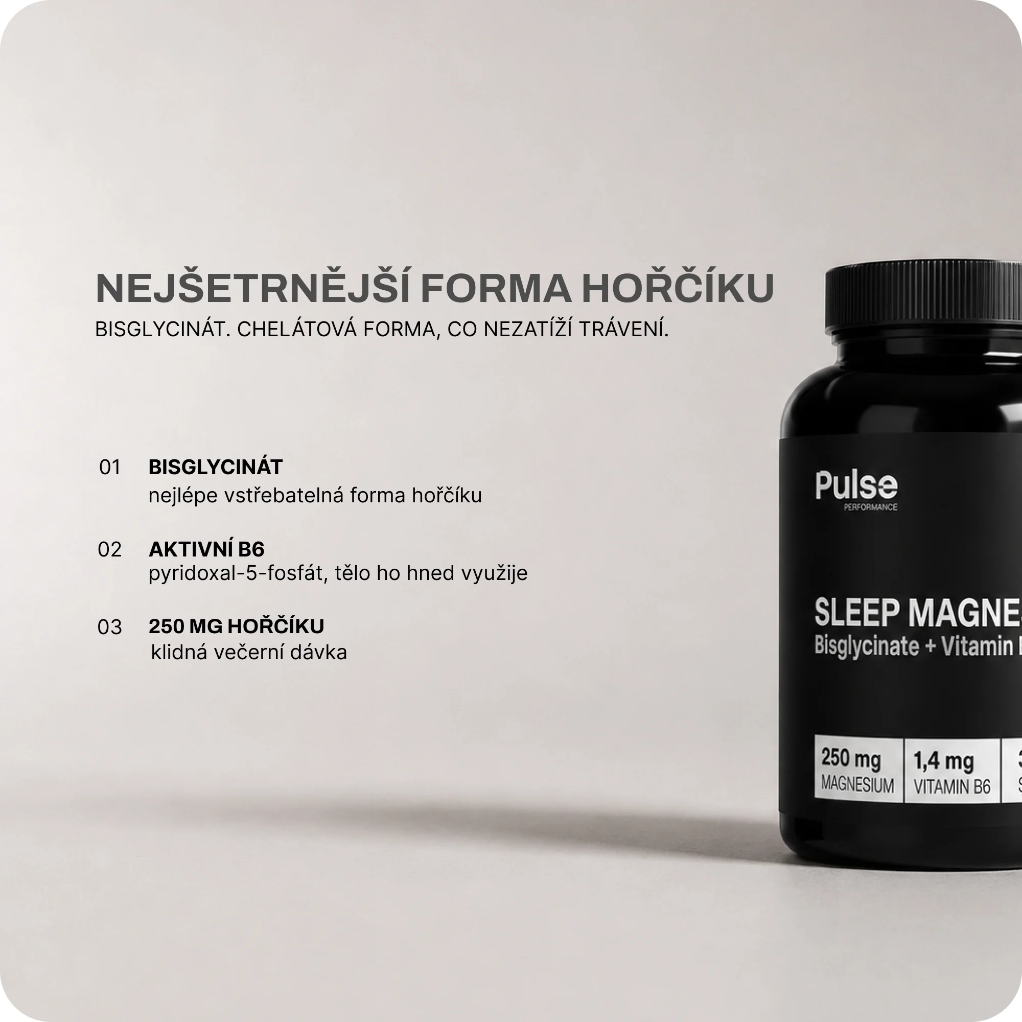 Pulse Performance Sleep Magnesium 60 kapslí