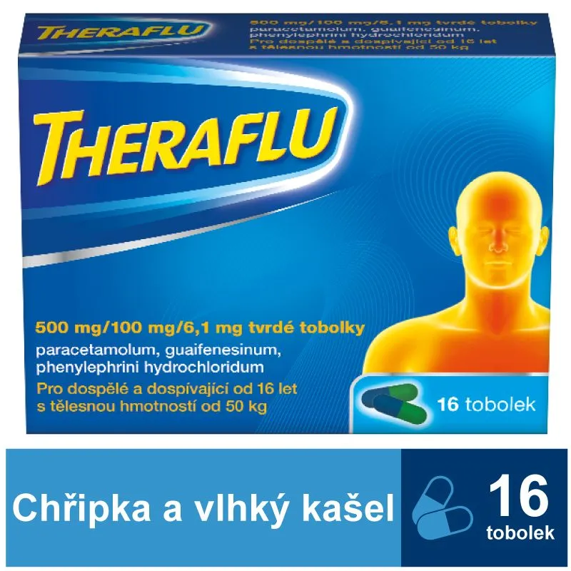 Theraflu 500 mg/100 mg/6,1 mg 16 tobolek