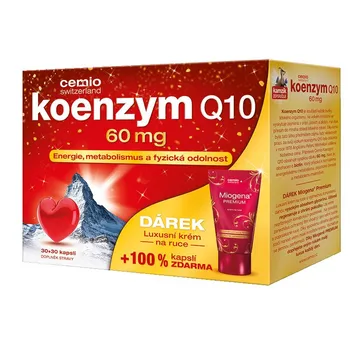 Cemio Koenzym Q10 60 mg s biotinem 30 + 30 kapslí + dárek 2017 