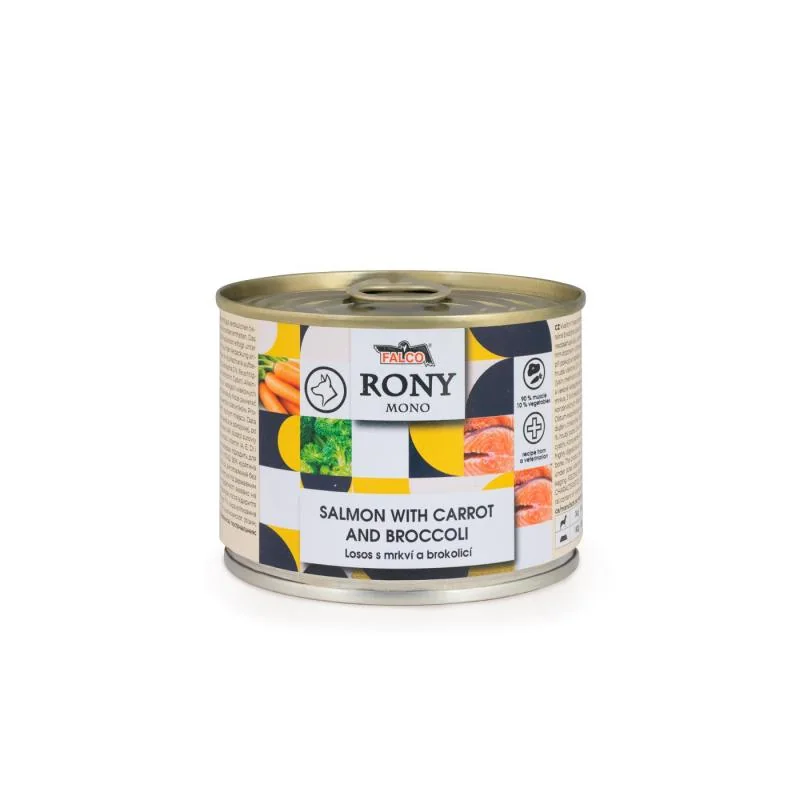 Sokol Falco RONY MONO losos s mrkví a brokolicí 200g