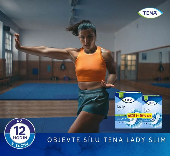 Objevte sílu Tena Lady Slim. Tena Lady Slim Extra inkontinenční vložky 20 ks + 50 % navíc