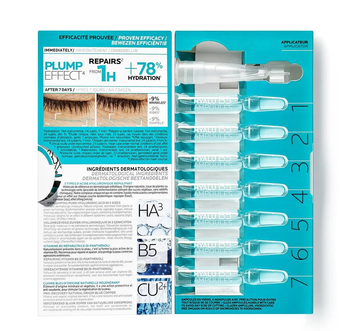 La Roche-Posay Hyalu B5 Ampule proti vráskám 7x1,8 ml