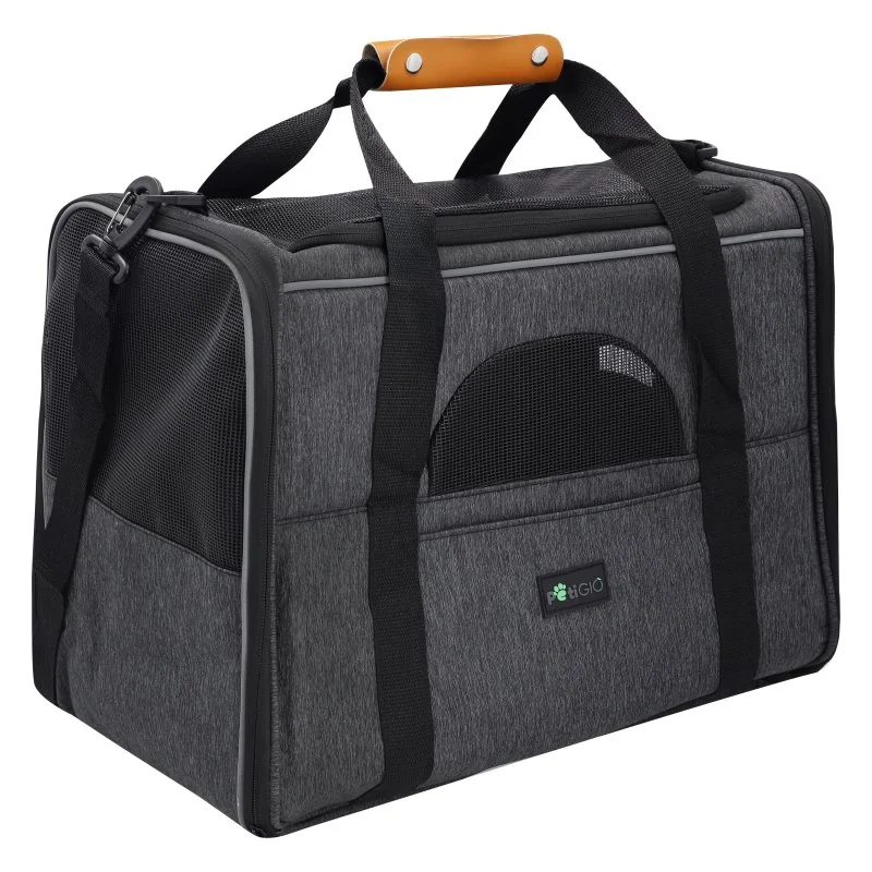 PetiGIO peti-to-Travel přenosná taška pro psy a kočky Dark Grey
