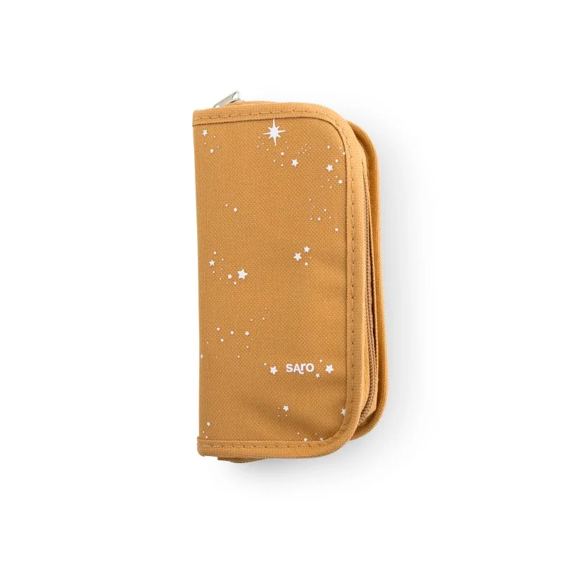 Saro Baby hygienický set v textilním pouzdře Mustard