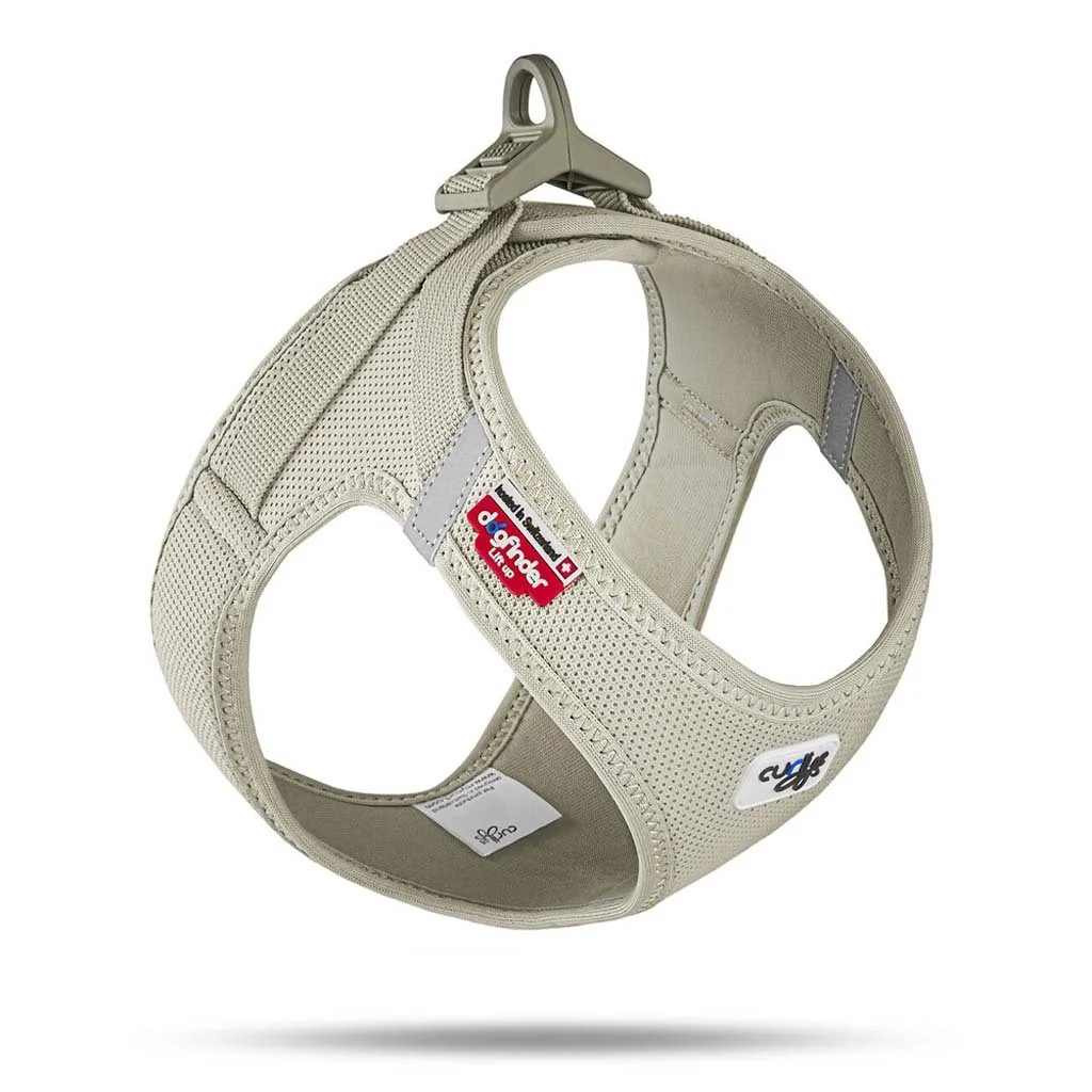Curli Postroj pro psy se sponou Air-Mesh Light Tan S, 4-7 kg