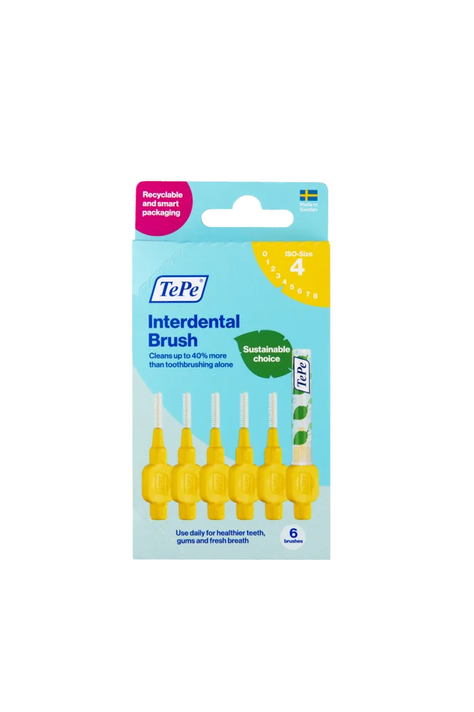 Tepe Mezizubní kartáčky žluté 0,7 mm krabička 6 ks